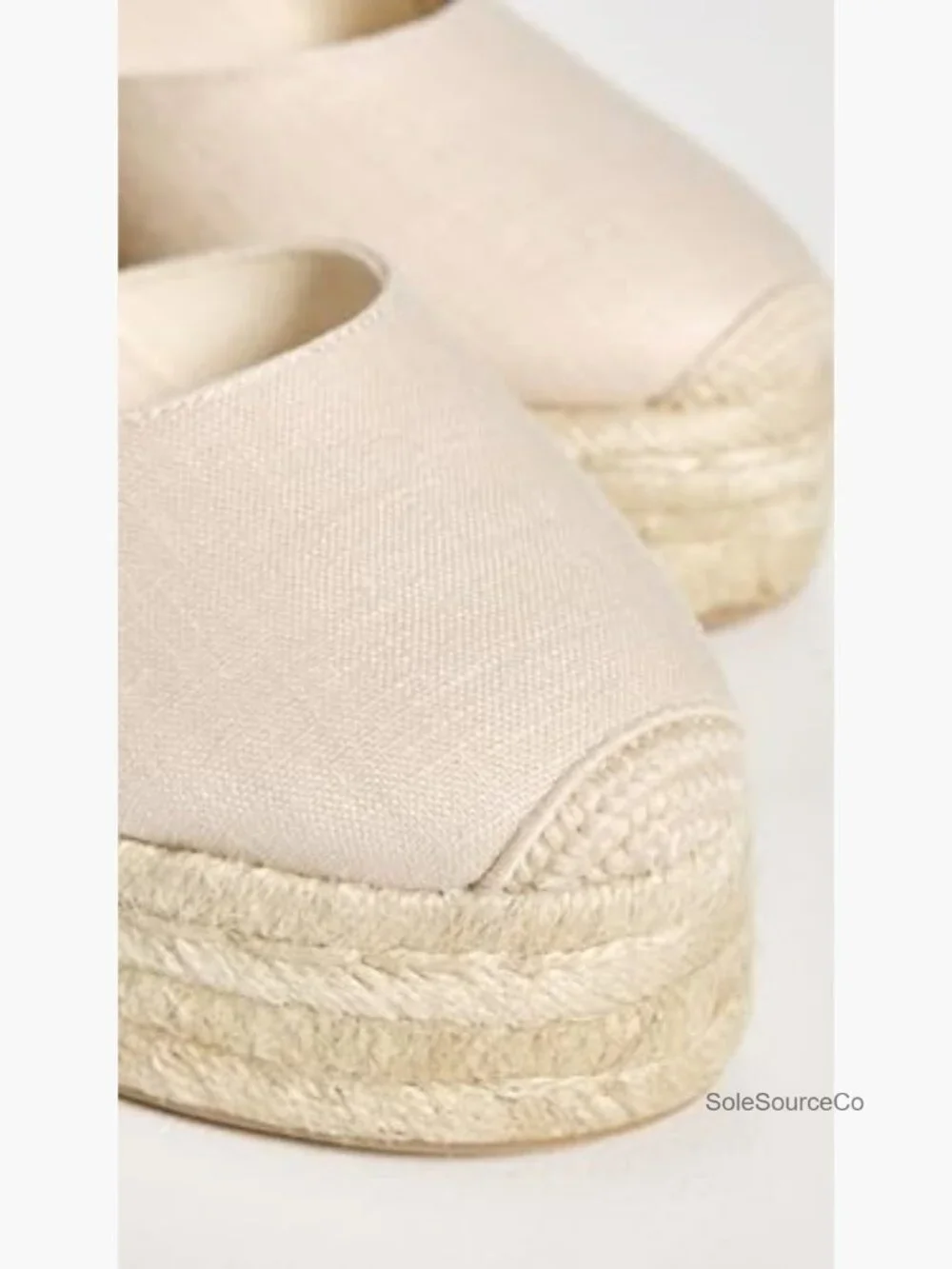 Women's Platform Wedge Espadrille Sandals Linen Jute Wraparound Ankle Strap